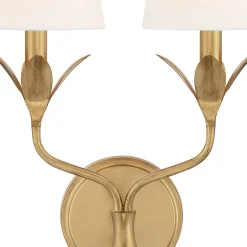 Alice Double Sconce, Antique Gold
