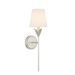 Alice Single Sconce, Antique Silver