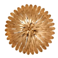 Alysa Semi-Flush 16”, Antique Gold