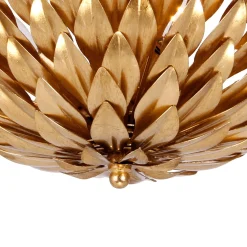 Alysa Semi-Flush 16”, Antique Gold