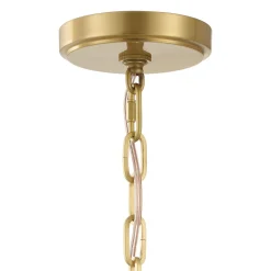 Anover Large Lantern Pendant, Satin Brass