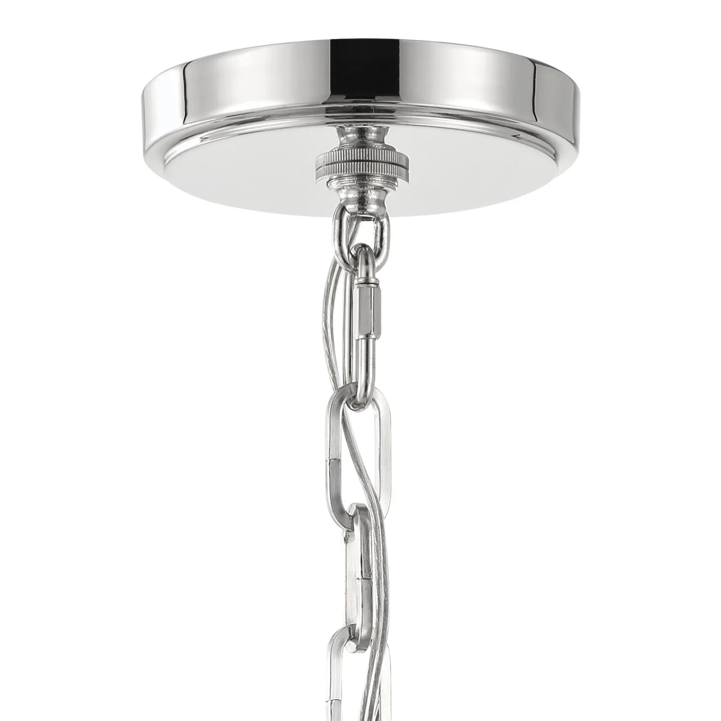 Anover Large Lantern Pendant, Polished Nickel