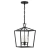 Anover Medium Lantern Pendant, Matte Black