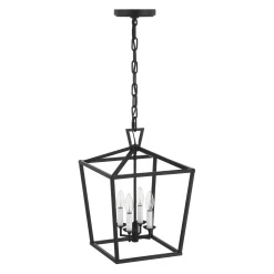 Anover Medium Lantern Pendant, Matte Black