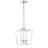 Anover Small Lantern Pendant, Polished Nickel