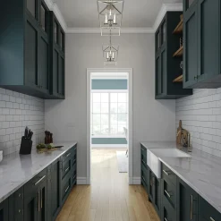 Anover Small Lantern Pendant, Polished Nickel