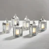 Anthea Silver Mini Holographic Stars Lanterns, Set of 6