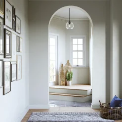 Aria 10" Clear Globe Pendant, Matte Black