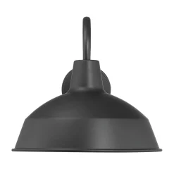 Asher Large Outdoor Wall Light, Black