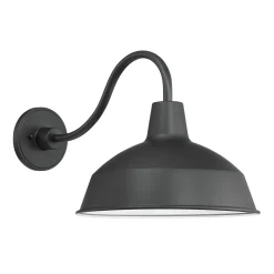 Asher Large Outdoor Wall Light, Black