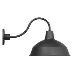 Asher Large Outdoor Wall Light, Black