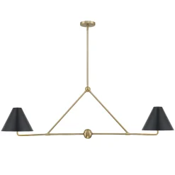 Banks 2 Shade Linear Pendant 54