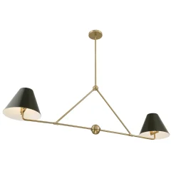 Banks 2 Shade Linear Pendant 54