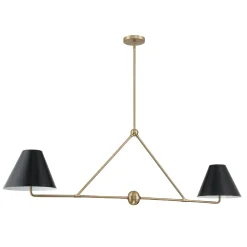 Banks 2 Shade Linear Pendant 54