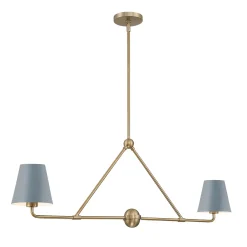Banks 2 Shade Linear Pendant 42