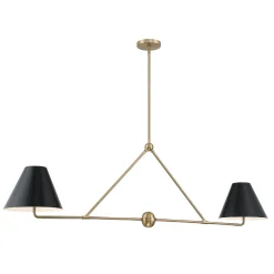 Banks 2 Shade Linear Pendant 54