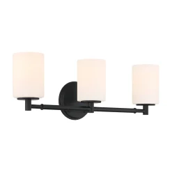 Becca 3 Light Vanity, Matte Black