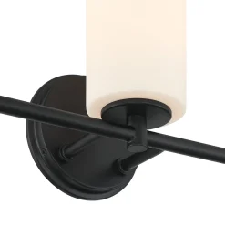 Becca 3 Light Vanity, Matte Black