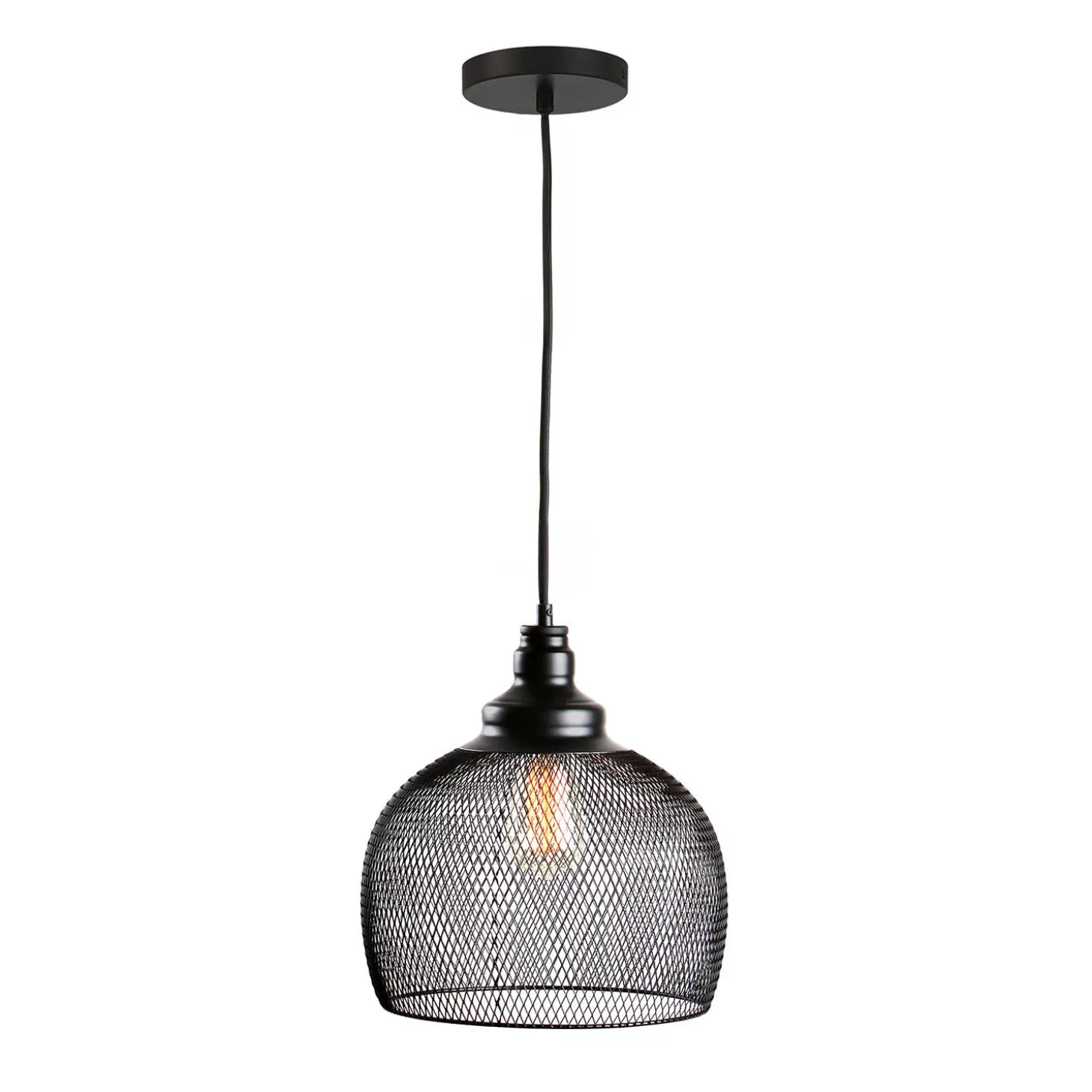 Bergen Bell Pendant, Matte Black