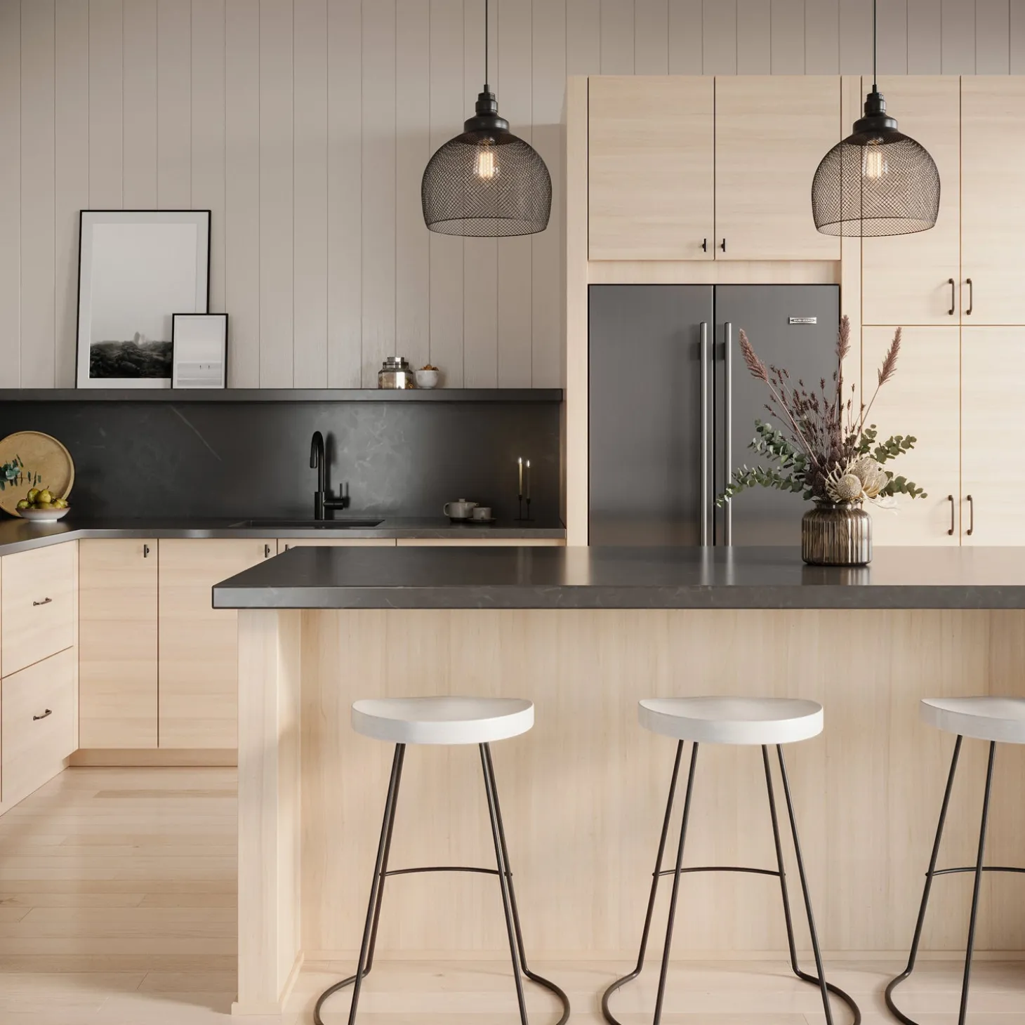 Bergen Bell Pendant, Matte Black