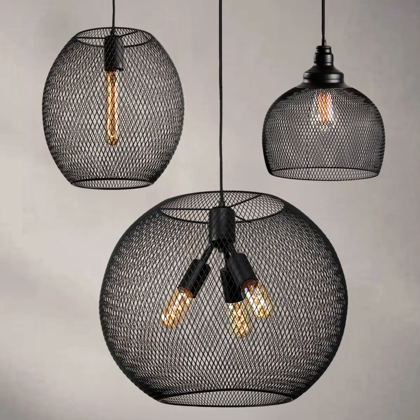Bergen Bell Pendant, Matte Black