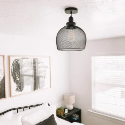Bergen Bell Pendant, Matte Black