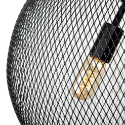 Bergen Globe Pendant, Matte Black