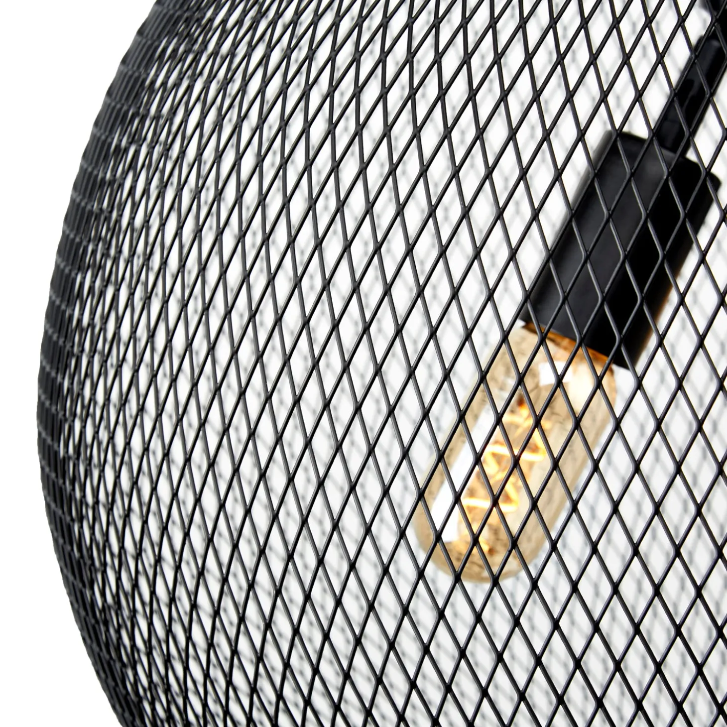 Bergen Globe Pendant, Matte Black