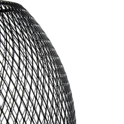 Bergen Oval Pendant, Matte Black