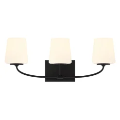 Blake 3 Light Vanity, Matte Black