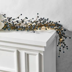 Blue Berry Garland with 120 LEDs