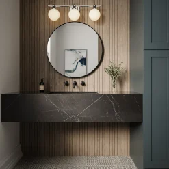 Bryce 3 Globe LED Vanity, Polished Nickel