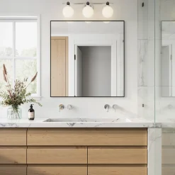 Bryce 3 Globe LED Vanity, Polished Nickel