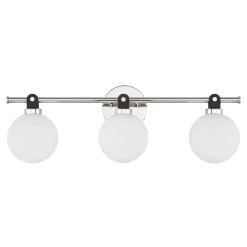 Bryce 3 Globe LED Vanity, Polished Nickel