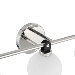 Bryce 3 Globe LED Vanity, Polished Nickel