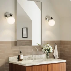 Bryce Vanity LED Wall Sconce, Polished Nickel