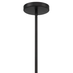 Carson 6 Light Chandelier, Matte Black