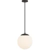 Castell 12" Globe LED Pendant, Matte Black