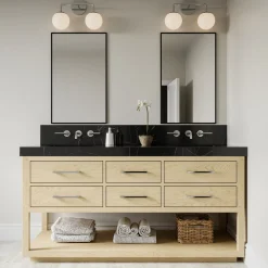 Castell 2 Globe LED Vanity Light, Chrome