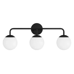 Castell 3 Globe LED Vanity, Matte Black