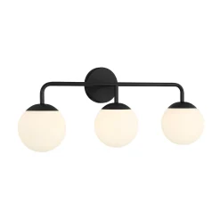 Castell 3 Globe LED Vanity, Matte Black