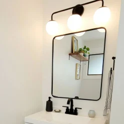 Castell 3 Globe LED Vanity, Matte Black