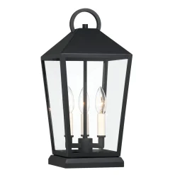 Cole Outdoor Pier Mount Light, Black