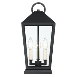 Cole Outdoor Pier Mount Light, Black