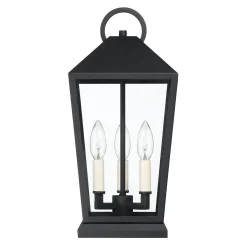 Cole Outdoor Pier Mount Light, Black