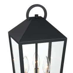 Cole Outdoor Pier Mount Light, Black