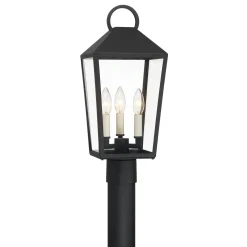 Cole Outdoor Post Light, Black