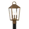 Cole Outdoor Post Light, Burnished Brass