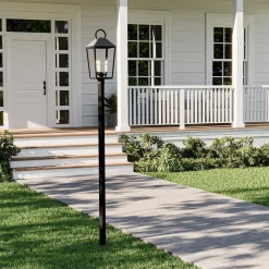 Cole Outdoor Post Light, Black