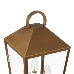 Cole Outdoor Post Light, Burnished Brass